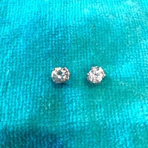 CZ’s silver  stud earrings